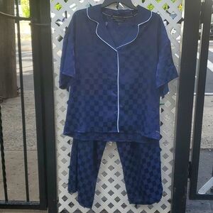 BCBGMaxAzria XL Navy Blue women's sleep set
